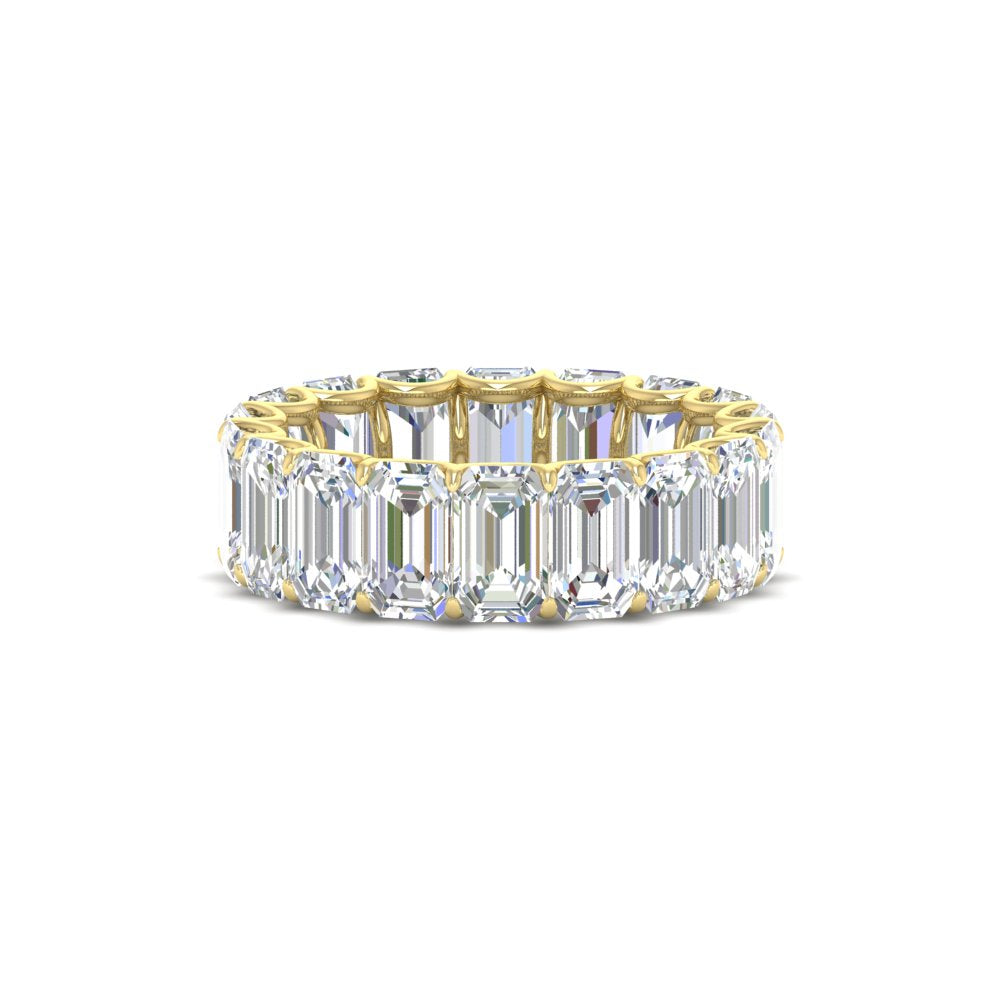 Emerald Cut Diamond Eternity Band 7 Carat