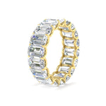Load image into Gallery viewer, Emerald Cut Diamond Eternity Band 7 Carat
