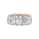 Load image into Gallery viewer, emerald-cut-diamond-eternity-band-9.50-carat-in-rose-gold-FD-EWB10850-9.5CT-NL-RG
