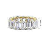 Load image into Gallery viewer, emerald-cut-diamond-eternity-band-9.50-carat-in-yellow-gold-FD-EWB10850-9.5CT-NL-YG
