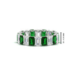 Load image into Gallery viewer, Emerald Cut Diamond Eternity Band 5 Carat
