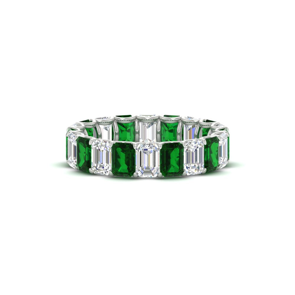 Emerald Cut Diamond Eternity Band 5 Carat