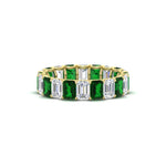 Load image into Gallery viewer, Emerald Cut Diamond Eternity Band 5 Carat
