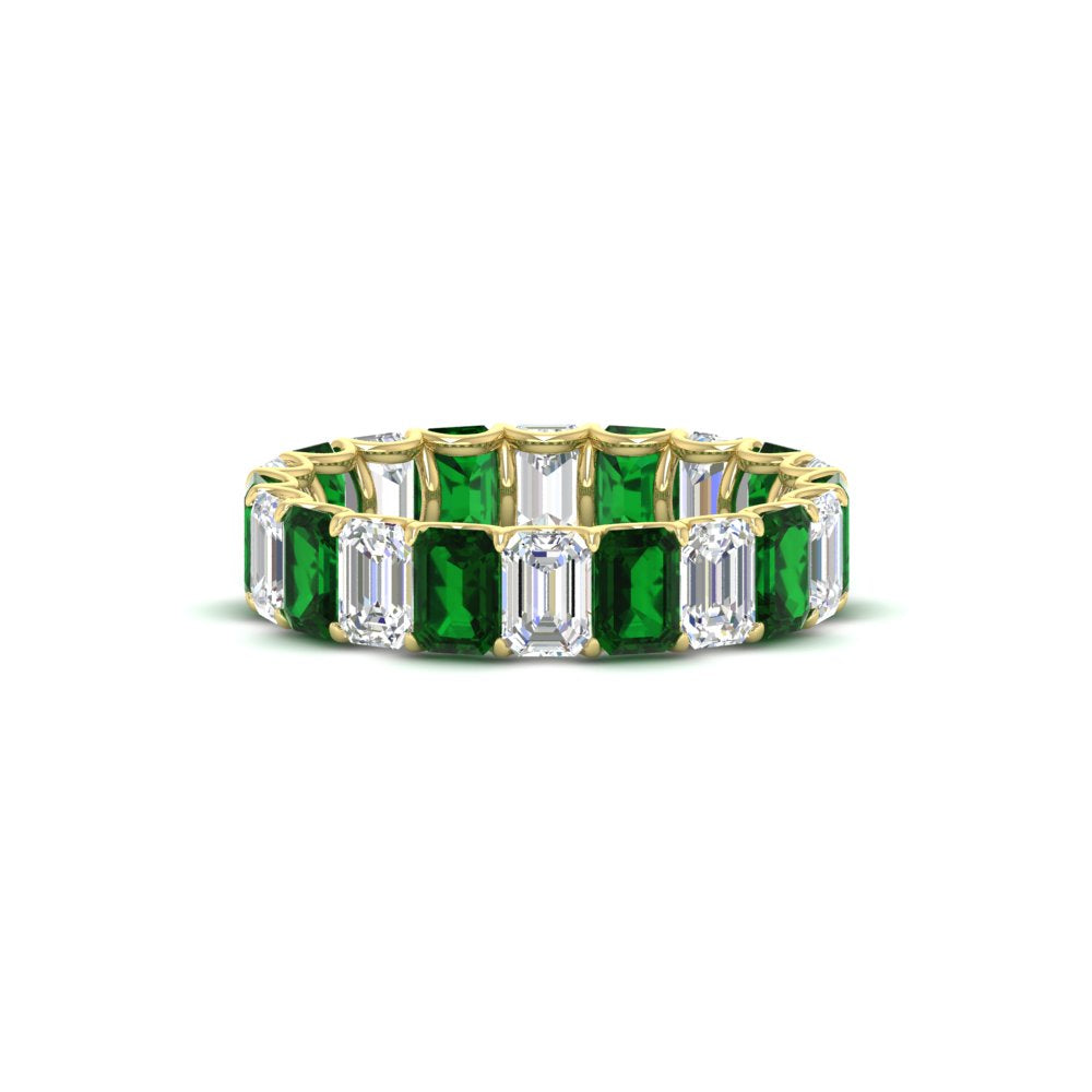 Emerald Cut Diamond Eternity Band 5 Carat