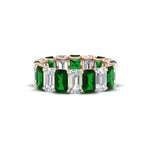 Load image into Gallery viewer, Emerald Cut Diamond Eternity Band 7 Carat
