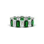 Load image into Gallery viewer, Emerald Cut Diamond Eternity Band 7 Carat
