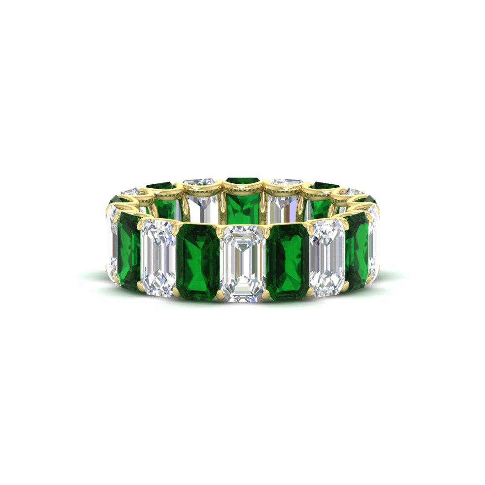 Emerald Cut Diamond Eternity Band 7 Carat