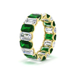 Load image into Gallery viewer, Emerald Cut Diamond Eternity Band 7 Carat
