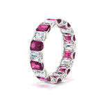Load image into Gallery viewer, Emerald Cut Diamond Eternity Band 5 Carat
