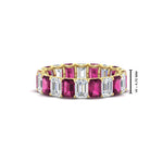 Load image into Gallery viewer, Emerald Cut Diamond Eternity Band 5 Carat
