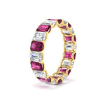 Load image into Gallery viewer, Emerald Cut Diamond Eternity Band 5 Carat
