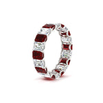 Load image into Gallery viewer, Emerald Cut Diamond Eternity Band 4 Carat
