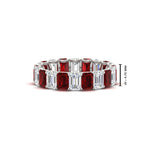 Load image into Gallery viewer, Emerald Cut Diamond Eternity Band 5 Carat
