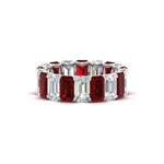 Load image into Gallery viewer, Emerald Cut Diamond Eternity Band 7 Carat
