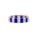 Load image into Gallery viewer, Emerald Cut Diamond Eternity Band 4 Carat
