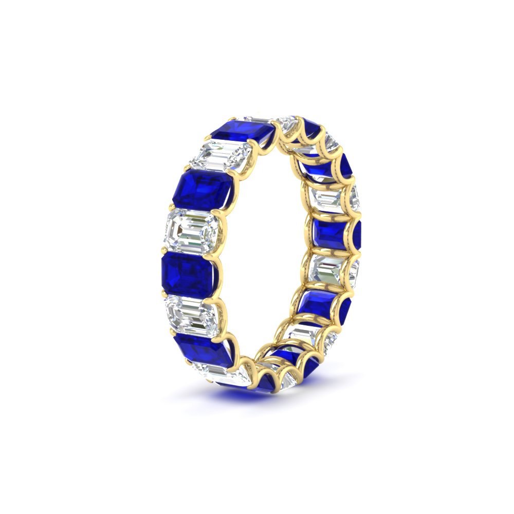 Emerald Cut Diamond Eternity Band 4 Carat