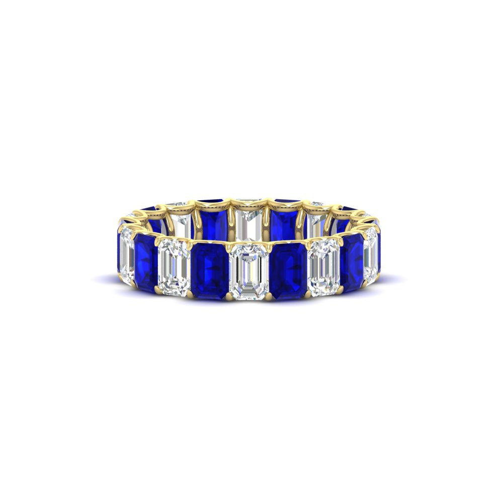 Emerald Cut Diamond Eternity Band 4 Carat