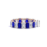 Load image into Gallery viewer, Emerald Cut Diamond Eternity Band 5 Carat
