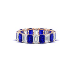 Load image into Gallery viewer, Emerald Cut Diamond Eternity Band 5 Carat
