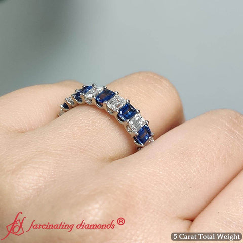 emerald-cut-diamond-eternity-band-with-sapphire-5-carat-in-white-gold-FD-EWB10850GSABL-5CT-NL-WG-3