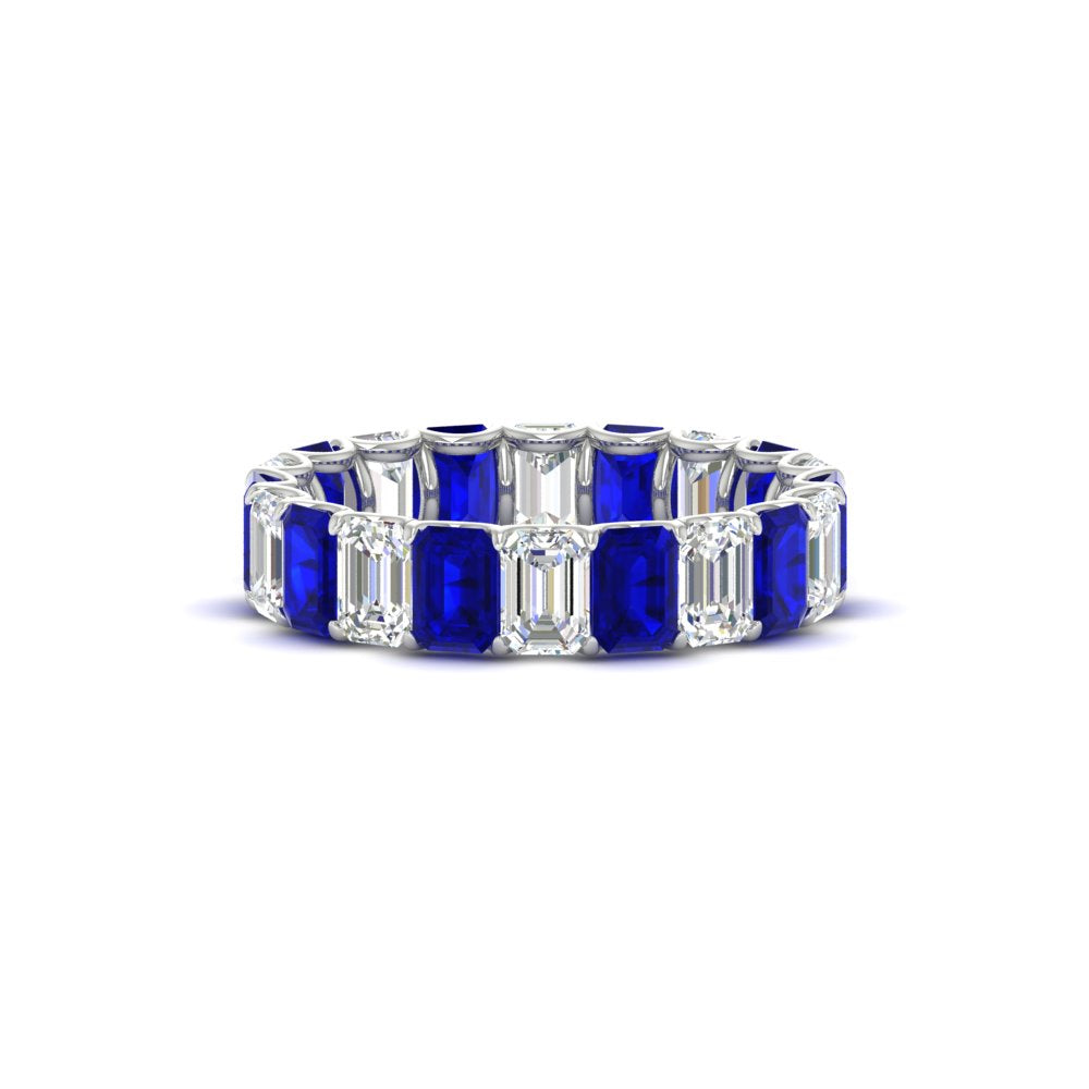 Emerald Cut Diamond Eternity Band 5 Carat
