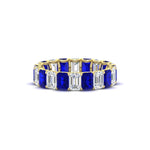 Load image into Gallery viewer, Emerald Cut Diamond Eternity Band 5 Carat
