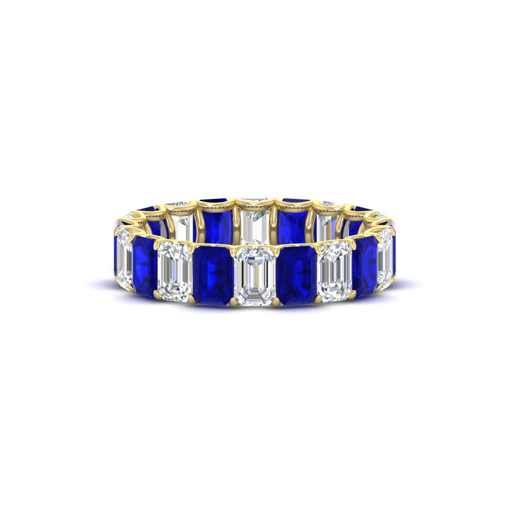 Emerald Cut Diamond Eternity Band 5 Carat