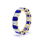Load image into Gallery viewer, Emerald Cut Diamond Eternity Band 5 Carat
