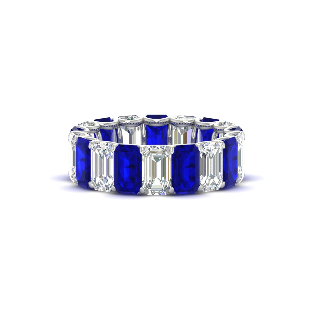 Emerald Cut Diamond Eternity Band 7 Carat
