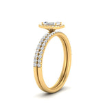 Load image into Gallery viewer, emerald-cut-diamond-halo-wedding-ring-set-in-yellow-gold-FD8523EM-NL-YG
