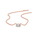Thumbnail 6 - emerald-cut-diamond-necklace-with-bezel-setting-in-rose-gold-fdpd10538emangle4-0-50ct-nl-rg