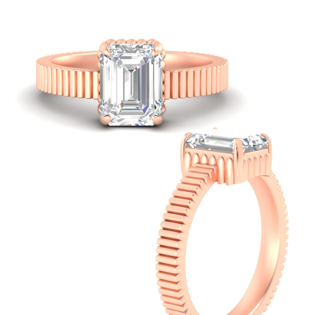 emerald-cut-diamond-solitaire-ring-with-ribbed-band-detail-in-rose-gold-fdenr11663emangle3-nl-rg