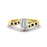 Load image into Gallery viewer, emerald-cut-diamond-swirl-channel-set-black-diamond-wedding-ring-in-yellow-gold-FDENS4028EMRGBLACK-NL-YG.jpg?v=1754995883