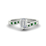 Load image into Gallery viewer, emerald-cut-diamond-swirl-channel-set-emerald-wedding-ring-in-white-gold-FDENS4028EMRGEMGR-NL-WG.jpg?v=1754995878