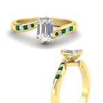 Load image into Gallery viewer, emerald-cut-diamond-swirl-channel-set-emerald-wedding-ring-in-yellow-gold-FDENS4028EMRGEMGRANGLE3-NL-YG_cb88b761-e01d-48e5-ad81-3d86f56759bc.jpg?v=1754996058