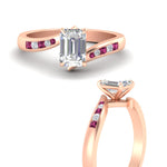 Load image into Gallery viewer, emerald-cut-diamond-swirl-channel-set-pink-sapphire-wedding-ring-in-rose-gold-FDENS4028EMRGSADRPIANGLE3-NL-RG.jpg?v=1754995876
