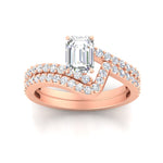 Load image into Gallery viewer, emerald-cut-diamond-wedding-ring-set-in-FDENS3007EM-NL-RG
