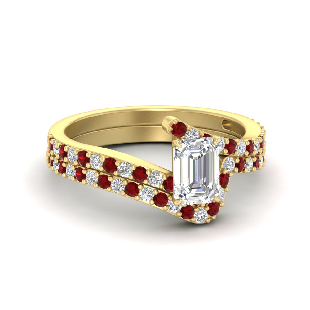emerald-cut-diamond-wedding-ring-set-with-ruby-in-FDENS3007EMGRUDR-NL-YG