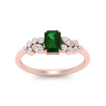 Load image into Gallery viewer, emerald-cut-emerald-cluster-ring-in-rose-gold-FDENS3110EMRGEMGR-NL-RG.jpg
