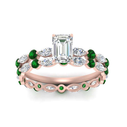emerald-cut-emerald-floating-marquise-accent-ring-with-eternity-wedding-band-in-rose-gold-FDEWB9398EMGEMGRANGLE5-NL-RG.jpg?v=1758802033