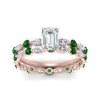 Load image into Gallery viewer, emerald-cut-emerald-floating-marquise-accent-ring-with-eternity-wedding-band-in-rose-gold-FDEWB9398EMGEMGRANGLE5-NL-RG_a58f2771-398b-4a1c-9bc1-0dacc226a188.jpg?v=1758802042
