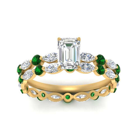 emerald-cut-emerald-floating-marquise-accent-ring-with-eternity-wedding-band-in-yellow-gold-FDEWB9398EMGEMGRANGLE5-NL-YG.jpg?v=1758801915