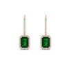 Load image into Gallery viewer, emerald-cut-emerald-halo-lever-back-2-ct-diamond-earring-in-rose-gold-FD-EAR11235EMGEMGRANGLE1-2.00CT-NL-RG.jpg