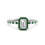 Load image into Gallery viewer, emerald-cut-emerald-halo-petite-engagement-ring-in-white-gold-FD8523EMRGEMGRANGLE3-NL-WG
