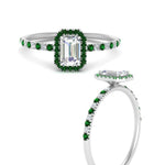 Load image into Gallery viewer, emerald-cut-emerald-halo-petite-engagement-ring-in-white-gold-FD8523EMRGEMGRANGLE3-NL-WG
