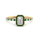 Load image into Gallery viewer, emerald-cut-emerald-halo-petite-engagement-ring-in-yellow-gold-FD8523EMRGEMGRANGLE3-NL-YG
