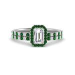 Load image into Gallery viewer, emerald-cut-emerald-halo-wedding-ring-set-in-white-gold-FD8523EMGEMGR-NL-WG
