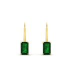 Load image into Gallery viewer, emerald-cut-emerald-leverback-3-ct.-solitaire-earrings-in-yellow-gold-FDEAR-9225EMGEMGR-3.00 CT-NL-YG
