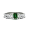 Load image into Gallery viewer, emerald-cut-emerald-single-prong-diamond-bridal-rings-set-in-FDENS3023EMGEMGR-NL-WG-GS