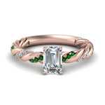 Load image into Gallery viewer, emerald-cut-emerald-twisted-vine-engagement-ring-in-rose-gold-FD9127EMRGEMGR-NL-RG